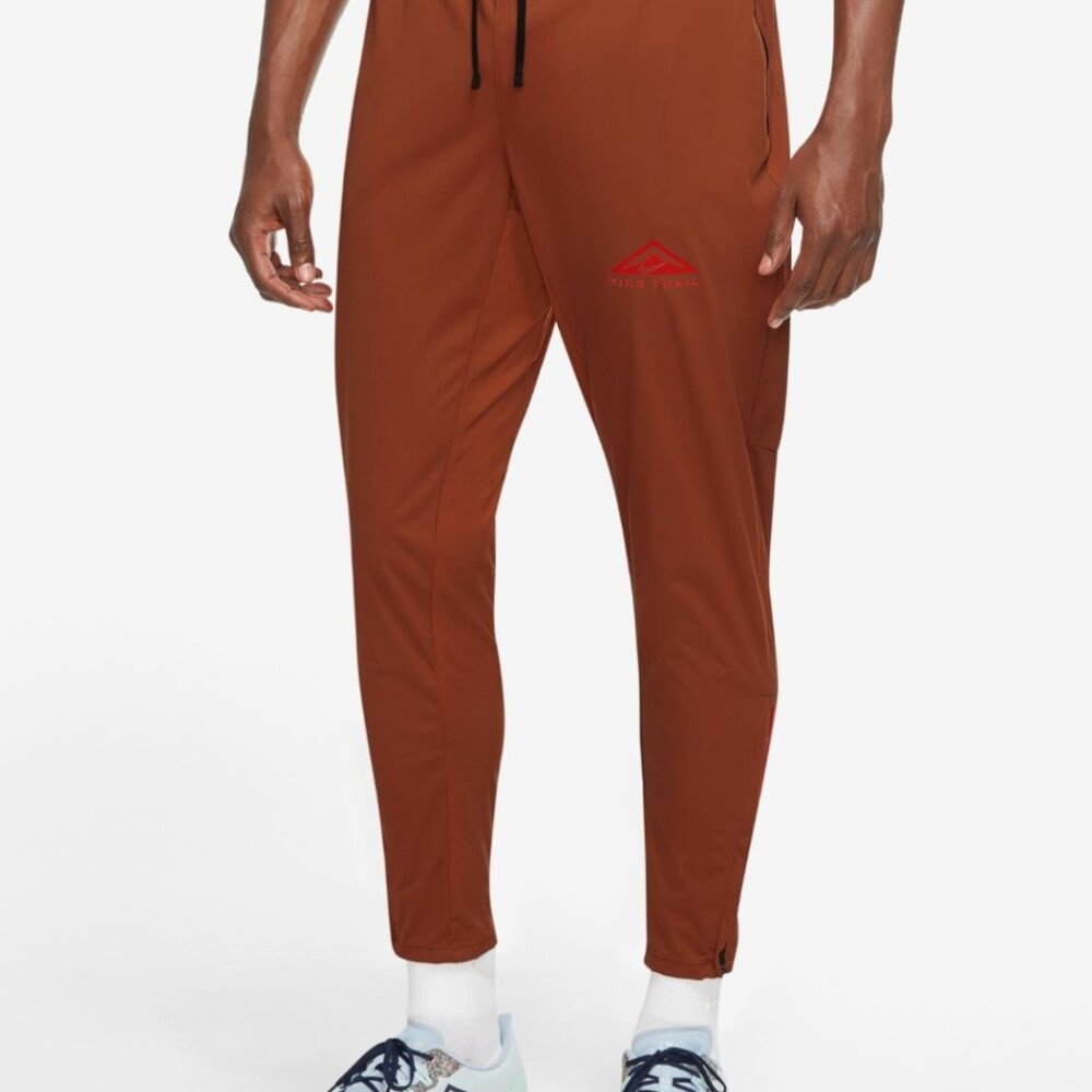 Nike Men's Trail Run Phenom Elite Knit Orange Pants DM4654 832 BNWT - Size Small